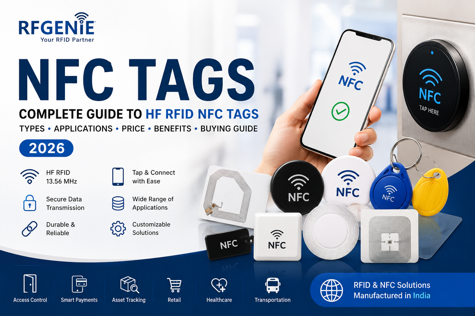 NFC Tags HF RFID Tags Manufacturer India RFGenie